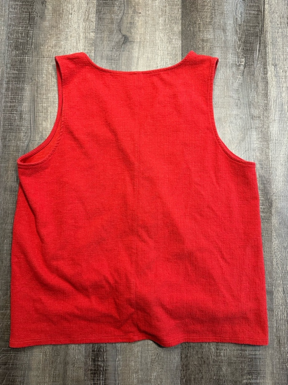 Old Navy Red Tie-Knot Button Tank Top - Picture 7 of 8